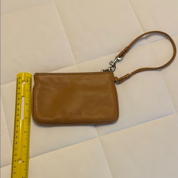 Coach Tan Leather Wristlet - Picture 5 of 5
